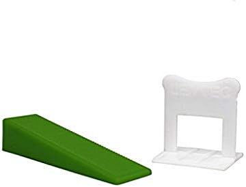 Lev Tec Tile leveling System Starter Kit 250 1/16" Clips, 250 Wedges, 1/16 Inch Tile Lippage System