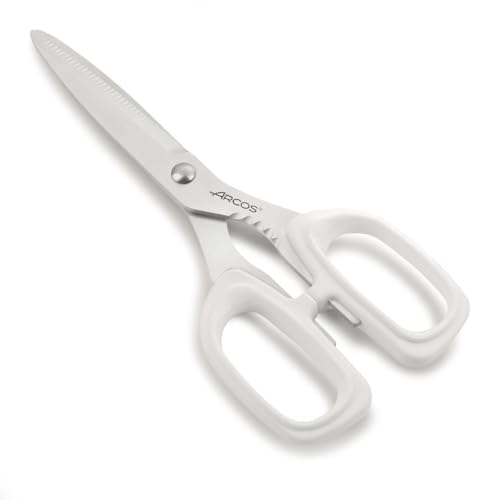 Arcos Series Prochef - Kitchen Scissors - Blade Stainless Steel 8 - Handle Polypropylene White Color