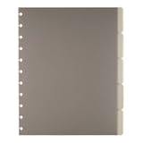 TUL(TM) Custom Note-Taking System Discbound Tab Dividers, 8 1/2in. x 11in., Letter Size, Gray