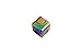 WeFidget's Original Mini Hand Spinner, Super Discrete, Premium Finish, Replaceable Bearings. (Rainbow Cube)