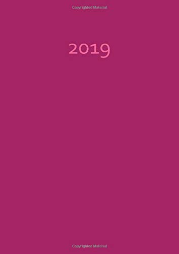 MY BIG FAT CALENDAR 2019 - RASPERRY (GB & US) - 1 day per page, DIN A4