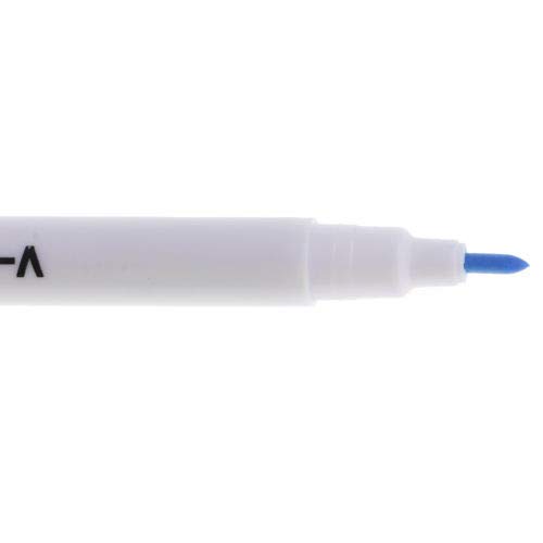 5 Pieces 2mm Water Erasable Soluble Pen Fit for Fabric Cloth Temporary Marking (Blue)
