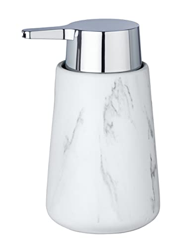 WENKO Dispenser, Ceramic, White, 10, 5 x 15 x 8, 5 cm