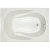 PROFLO PFS7236A Lansford 72" x 36" Drop In Acrylic Soaking Tub with Reversible Drain and Overflow - White