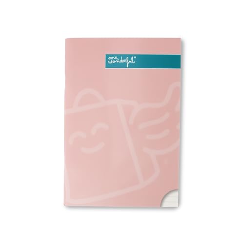 - Libreta A5 Rosa - Hojas Rayas Pautada - 48 páginas - Encuadrenación grapada