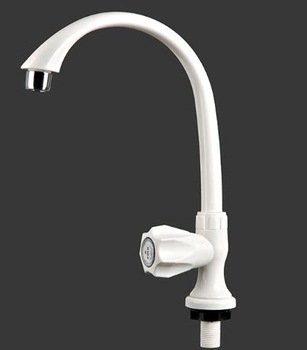 3G Decor Swan Neck Design Tap for Sink/Foam Flow Faucets for Wash Basin - White.