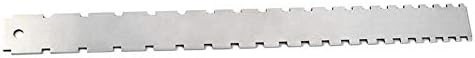 Stainless Steel Guitar Neck Notched Straight Edge Luthiers Frets Measure Tool for Electric Guitars for Fretboard and Frets