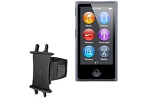 BoxWave Holster Compatible with iPod Nano (7th Gen 2012) - ActiveStretch Sport Armband, Adjustable Armband for Workout and Running - Jet Black