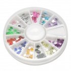 DIY 3D Plum Blossom Style Nail Art / Decoration Acrylic Sticker Set Case - Multicolored (1200 PCS)