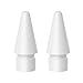 TiMOVO Pencil Tip for Apple Pencil/Apple Pencil 2 2018 Release, [2-Pack] Replacement Tip for Apple Pencil iPencil Nib for iPad Pro 10.5/12.9/9.7 iPad Pro 11 2018/12.9 2018 Apple Pencil, White