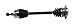 GSP NCV23575 CV Axle Shaft Assembly - Left Front (Driver Side)