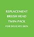 Replacement Compatible Brush Heads for Delicate Skin, 2 Refills
