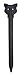 Kikkerland Cat LED Ballpoint Pen, Black (4421C)