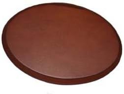 Wooden Base Display Walnut Finish - Solid Wood Plaque (5x7" Oval)