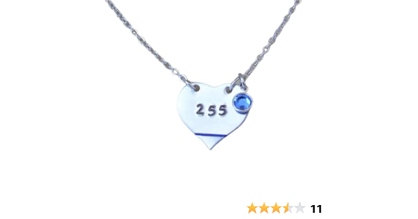 Police Badge Number Necklace 