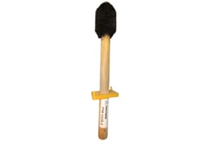 INDUSTRIALHD IHDB-2 - Tapered Trim on Both Ends Heavy-Duty Thread Compound Dope Brush 2-1/2" W/Guard 16” LG Handle (1, 16”)
