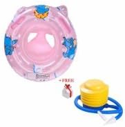 Summer Inflatable Swimming Rings Baby Educational Float with Two Holes,Easy&Safe for Baby Swimming Learning Bath Trainer(1pc,Random Color)