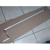 ABA Crank Handle Pole for Roll Shutters, Crank Handle Pole with Bell, 5 Feet Long, Manual Handcrank Bar.