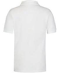 IZOD Boys' Short Sleeve Pique Polo Shirt, Blue/White
