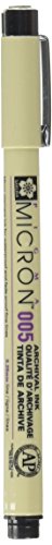Sakura 30081 Pigma Micron Blister Card 005 Ink Pen, 0.20-mm, Black (2-PACKS)