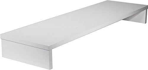 OFC Express Dual Monitor Stand 36 x 11 x 4.25, Satin White