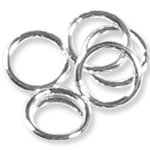 (25) 7mm Closed Jump Rings Sterling Silver 19 gauge 36008