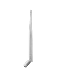 Dericam 5dBi antena wifi con conector RP SMA macho 2.4 GHz expansor para cámara IP inalámbrica, cámara de seguridad CCTV   blanco