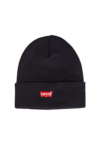 Red Batwing Embroidered Beanie, Gorro de Punto Hombre, Negro (Regular Black), Talla Única
