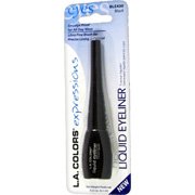 LA Colors Expressions Liquid Eyeliner, BLE430 Black, 0.22 Oz