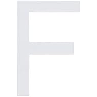 BestPysanky MDF Wood White Painted Letter F (6 Inches)