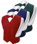 Men's Poly Twill Tuxedo Vest Full Back Vest