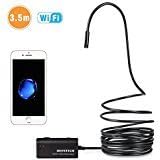 Wireless Endoscope, Ihong 15M IP67 Waterproof WiFi Borescope Inspection Camera 2.0 Megapixels Snake 720P HD 6 Led Lights Security Cable Suitable For Android and IOS Smartphone, iPhone, Samsung, Tablet