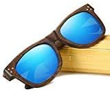 KITHDIA Men Women Polarized Wooden Sunglasses Wood Bamboo Eyewear