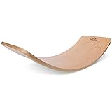 Kinderfeets, Kinderboard, Waldorf Original Wooden Balance Board for Toddlers, Kids, Teens, Adults (Natural)