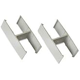Straight Pane Connector, 20/ST, Aluminum, Sold as 1 Set