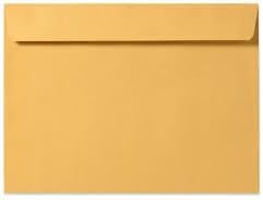 Mailing Envelopes 10x13 Brown Kraft Booklet Envelopes - 28Lb Big Business Envelopes-Open Side Shipping Envelope 50/Pack