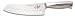 Guy Fieri Signature Stainless Steel Rocking Santoku Knife with Sheath (7-Inch, Black)
