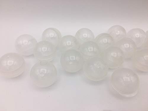 50 Clear Round Vending Machine Capsules, Empty Cases for Gumball Containers, Toy Stands, Mini Bath Bombs Container Molds or Hidden Surprise Treasure Inserts and Party Favors - Thumbnail 3
