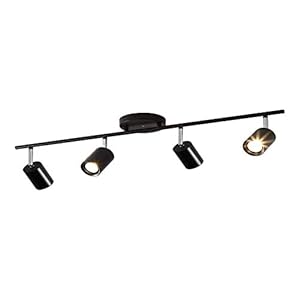 XXE Led-plafondspot, met 4 lampen, GU10-fitting, draaibare lamp, voor keuken, woonkamer en slaapkamer