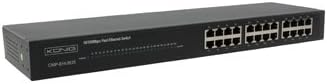 24 Port Duplex Computer Network Switch (2 YEAR WARRANTY) DESK or RACK MOUNT - Connect up to 24 devices – 10/100Mbps - Shares files & peripheral devices between all users - Wired speed of up to 100 Mbps - Professional Ethernet Computer Network Switch made by KNG (RJ45 - 24 port LAN – Local Area Network) - UK Plug Model (24 port)