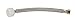 Fluidmaster B1T06 Toilet Connector, Braided Stainless Steel - 3/8 Female Compression Thread x 7/8 Female Ballcock Thread, 6-Inch Length