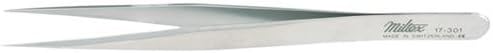 Integra Miltex 17-305 Stainless Steel Fine Tapered Point Micro Forcep, Style 5, 112mm Length