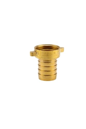 Gardena 7142 2 Pieces, Brass Connection Fitting 33.3 mm (1 Inch) Woven/25 mm (1 Inch) Hoses