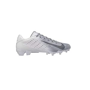 Nike Men’s Vapor Speed 3 TD Football Cleats (6.5 M US, White/Metallic/Dark Grey)