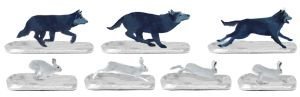 Lionel Polar Express Wolves and Rabbits Animal Pack