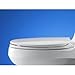 KOHLER K-4774-7 Brevia with Quick-Release Hinges Elongated Toilet Seat, Black Black