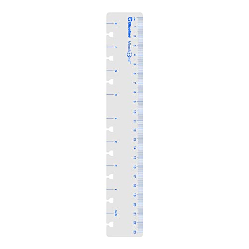 Rediform Blueline MiracleBind Notebook Accessory, Ruler/Page Marker, Frosted Po…