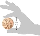 Merriway BH01267 Unlacquered Pine Cupboard Door Knob 50mm Pack of 4 view 4