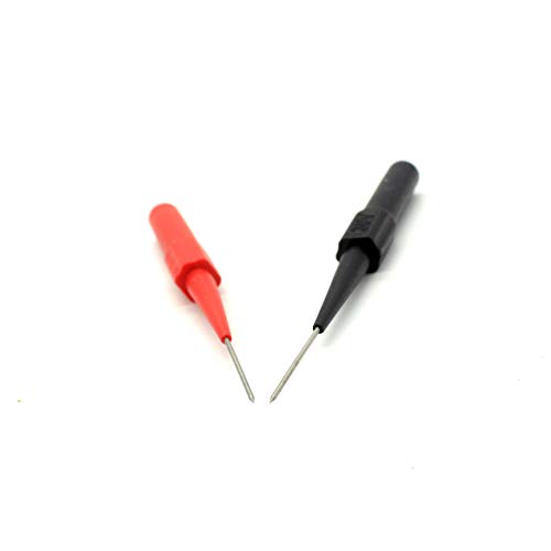 0.7mm Back Probe Pins Insulation Piercing Needle Non-destructive Needle Tip Multimeter Probes With 4mm Banana Socket 2 Pack