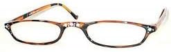 Small Stunning Half Frame in Tortoise, 2.75 Strength, by American Reading Glasses by American Readers